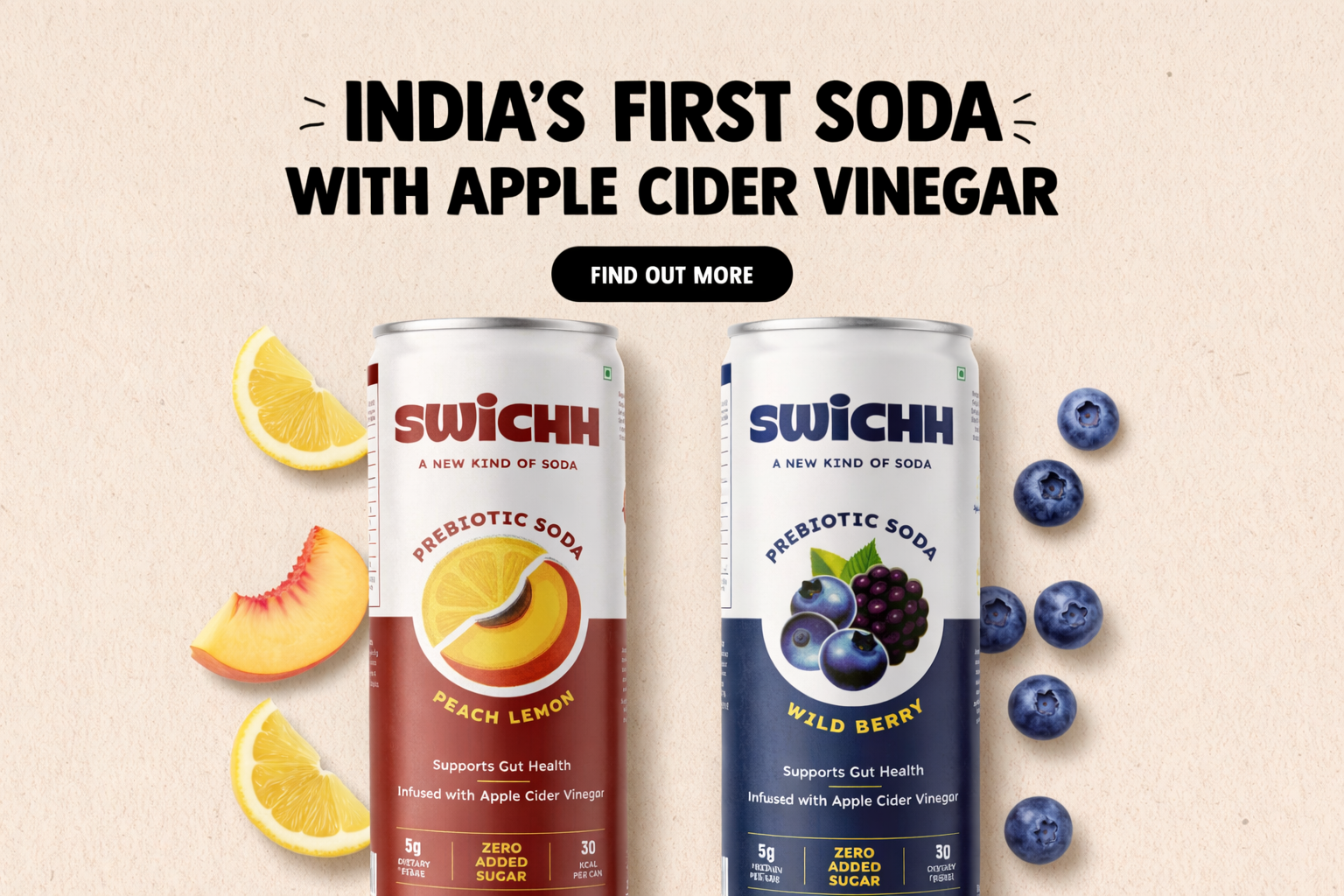 SWICHH - India's First Soda with Apple Cider Vinegar